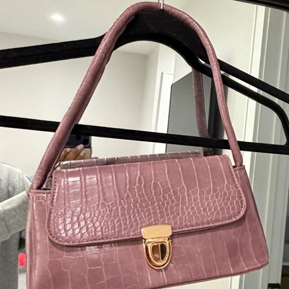 Unbranded Women's Pink and Burgundy Bag